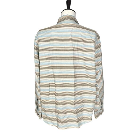 Howler Bros | Men | Enfield Equator Stripe Long Sleeve Button Up Shirt | Large - Picture 3 of 12